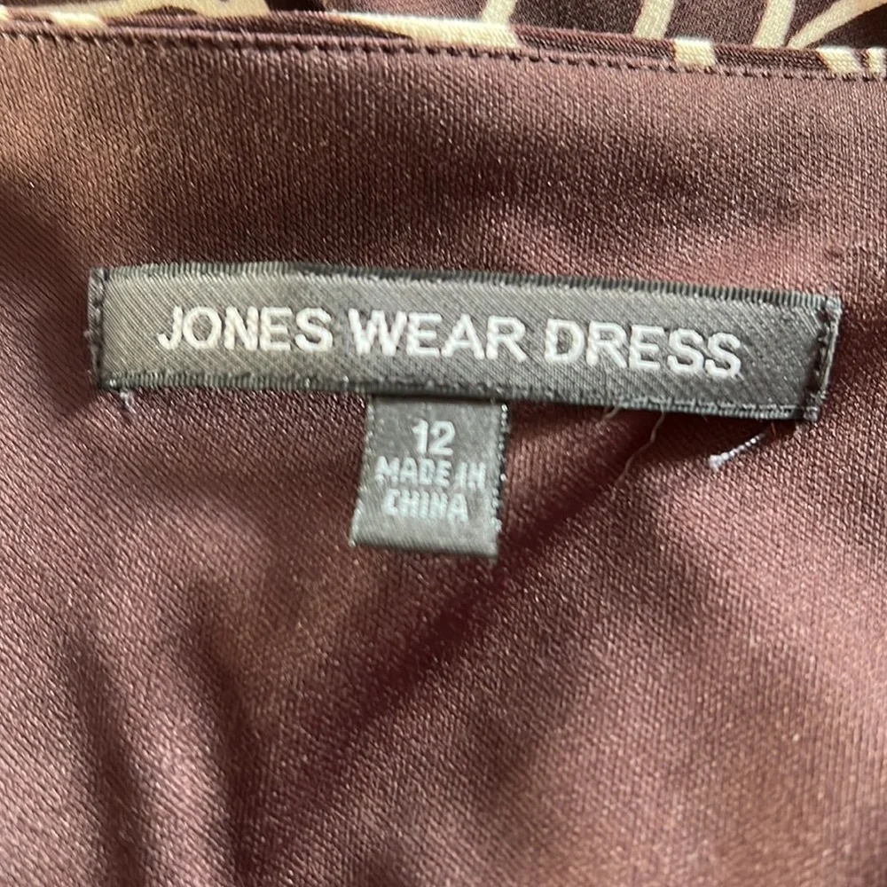 Jones west v neck flare midi dress sleeveless - Picture 6 of 7